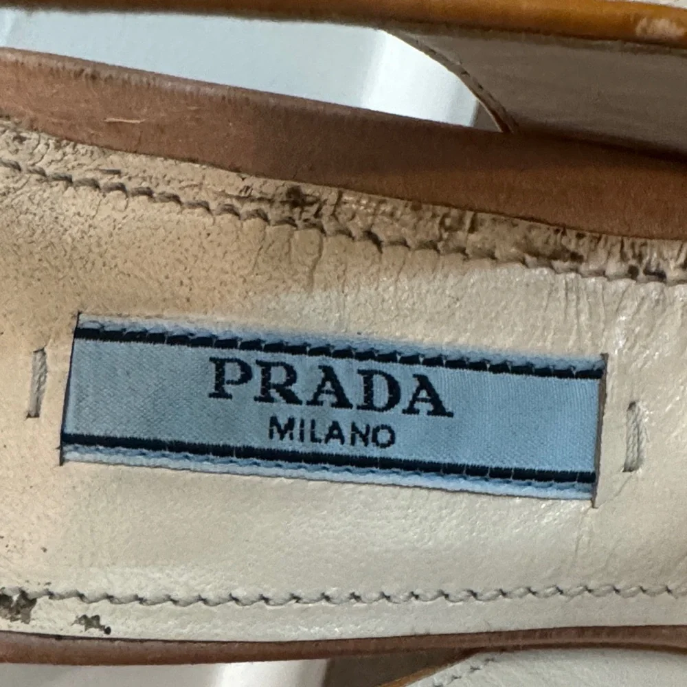 💖Prada Sequin Paillete Peep-Toe Slingback Heels - Picture 2 of 11